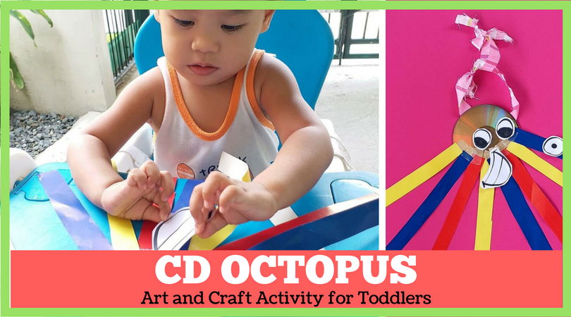 CD Octopus Art and Craft for Toddlers